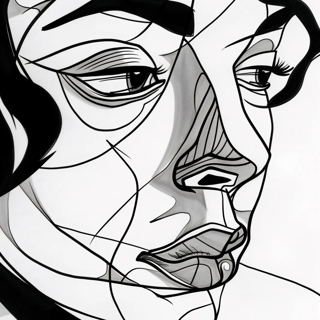 Poszter 80x80cm Női portré