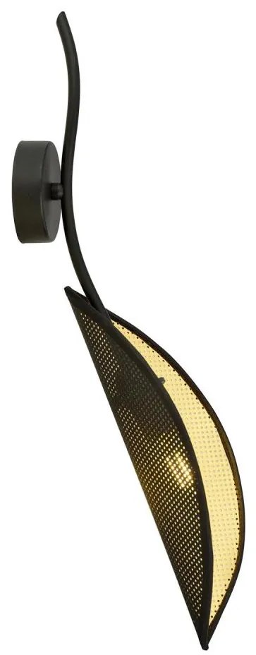 Fali lámpa LOTUS 1xE14/10W/230V fekete/arany