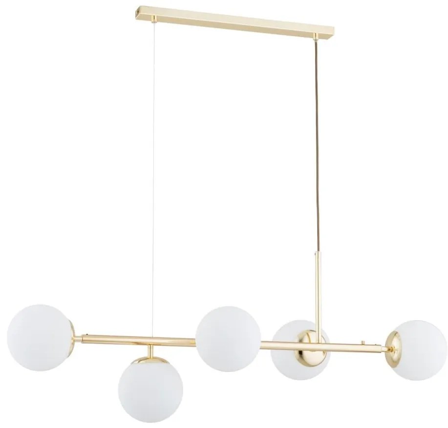 Csillár zsinóron DANSA 5xE14/10W/230V arany