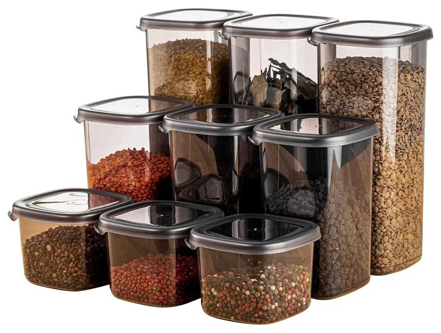 Élelmiszertartó doboz szett 9 db-os Fresco – Hermia