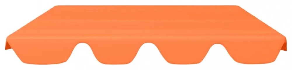 narancssárga csere ponyva kerti hintaágyhoz 150/130 x 105/70 cm