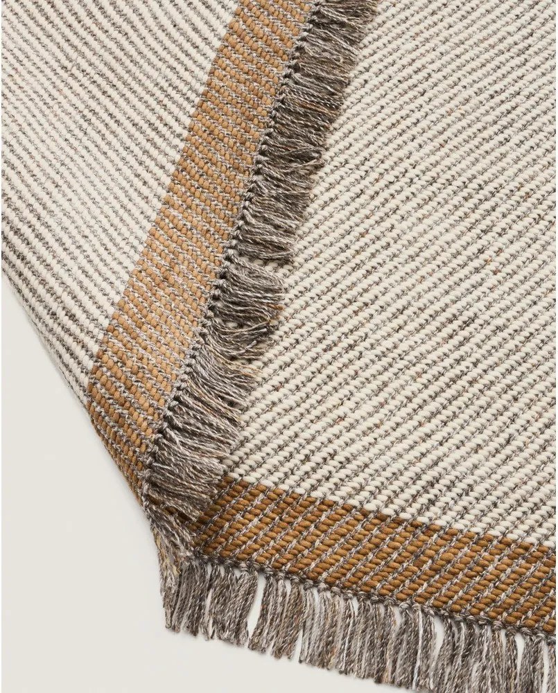 Krémszínű kézi szövésű gyapjú szőnyeg 200x300 cm Brina – Kave Home