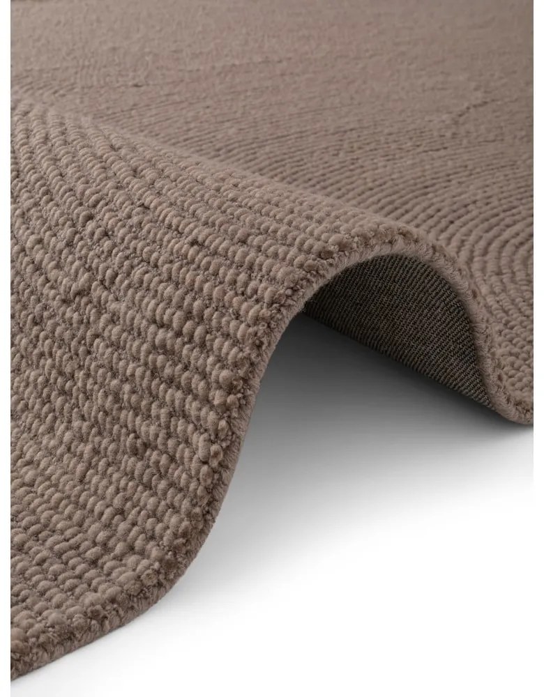 Szürkésbarna kézi szövésű gyapjú szőnyeg 160x230 cm Calmio – Hanse Home