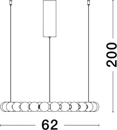 Függeszték Fehér PERLA NOVA LUCE 9695230