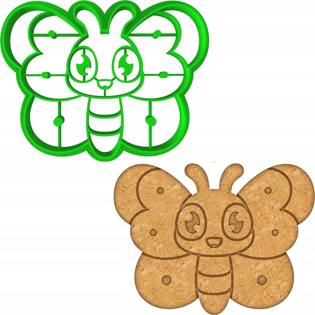 Húsvéti Forma Mézeskalács lyukasztó Húsvéti pillangó 8cm