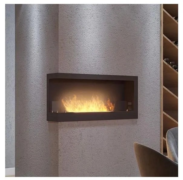 InFire InFire - Sarok BIO kandalló 45x90 cm 3kW fekete IF0056