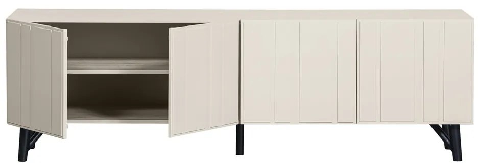 Krémszínű borovi fenyő TV-állvány 181x56 cm Miller – WOOOD