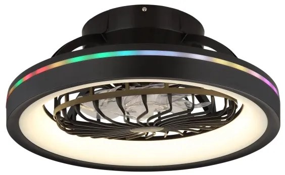 Globo 03665 - LED RGB Dimmelhető mennyezeti ventilátor DEANNE LED/40W/230V + távirányító