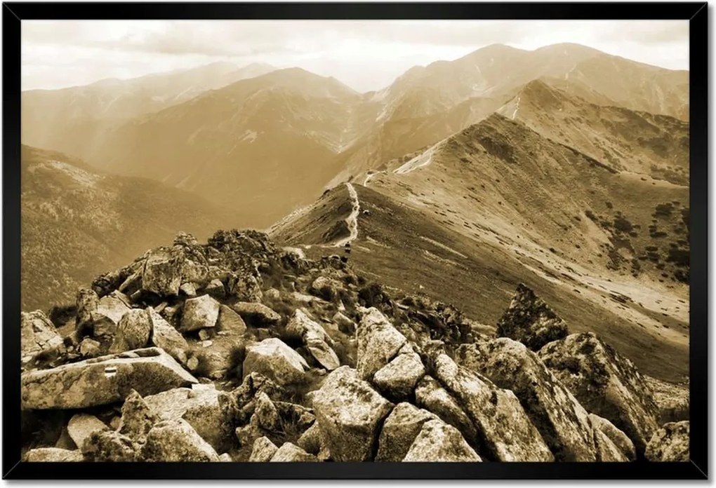 Poszterek keretben 60x40 Tátra Lengyel hegyek Kilátás