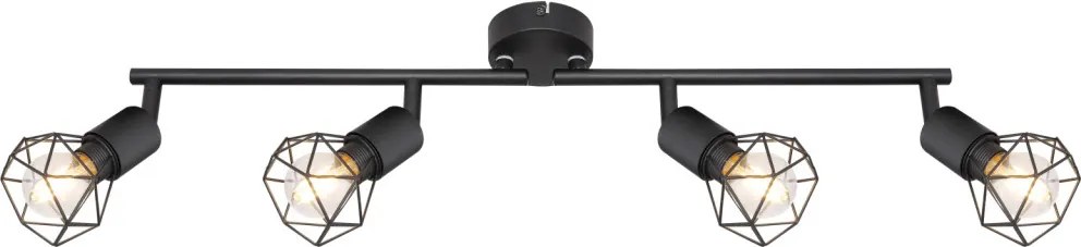 Spot Lámpák Fekete XARA I GLOBO-54802S-4