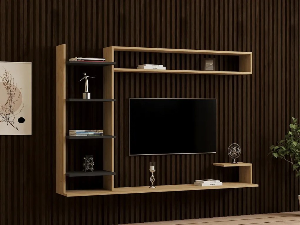 Noble TV-állvány, antracit, 180 cm