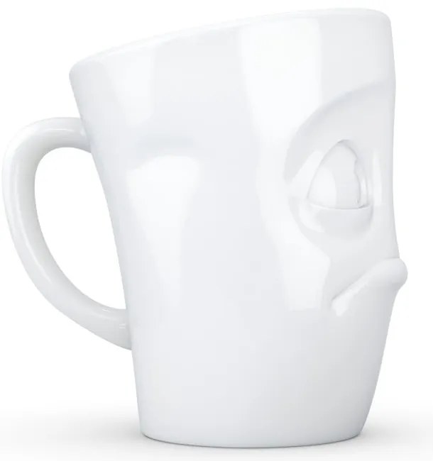 Fehér 'tanácstalan' porcelánbögre - 58products