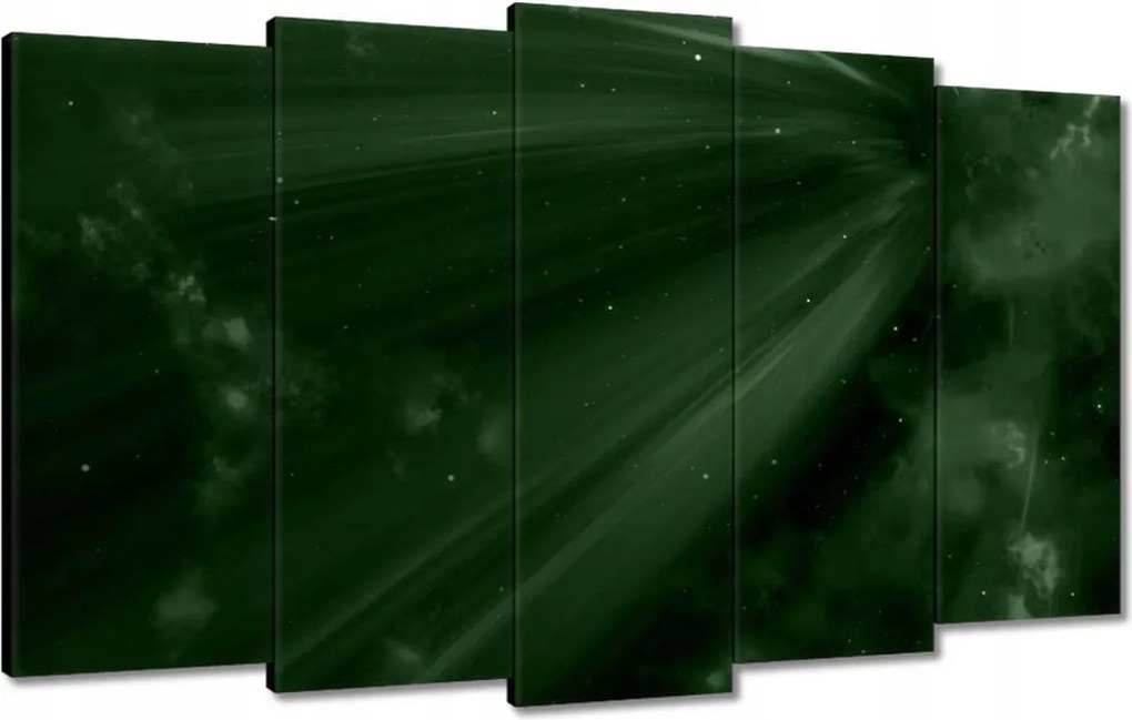 Vászonkép 100x60 Palackzöld Kozmosz