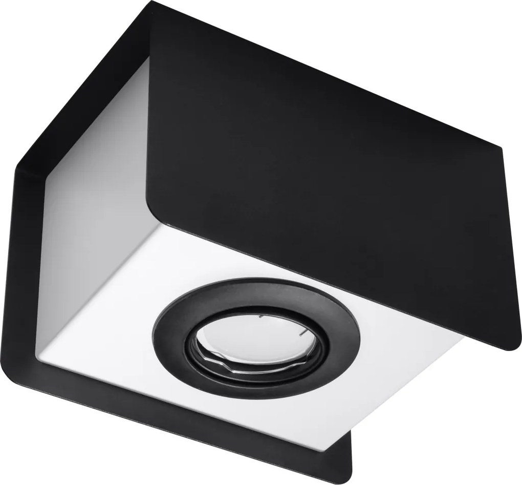SOLLUX SL-0409 STEREO Kocka Mennyezeti Lámpa Fehér, Fekete GU10 IP20