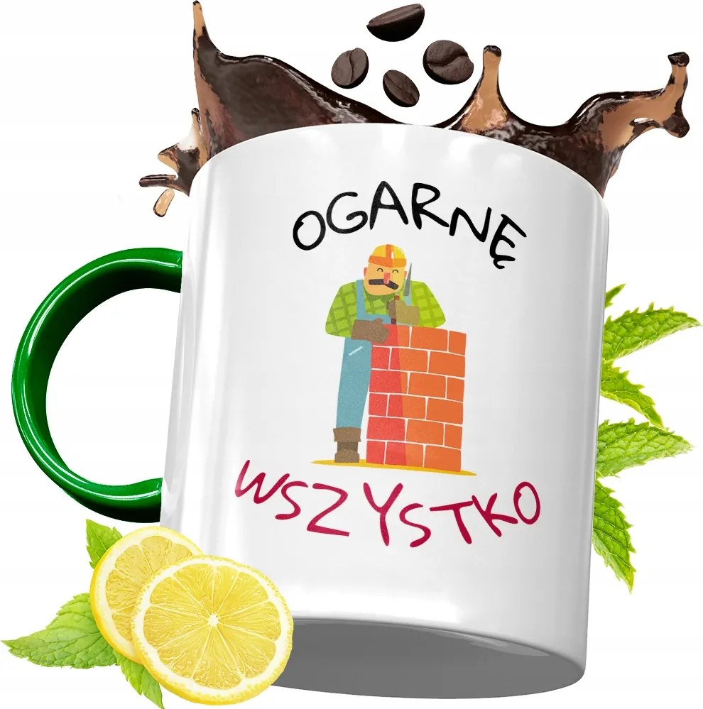 Zöld Bögre Építőknek Születésnapra Ajándék fényképes nyomtatással