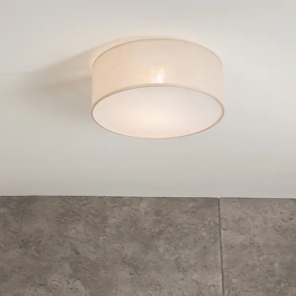 SIRJA mennyezeti lámpa 1xE27/60W/230V, 35 cm átmérő, krém színű