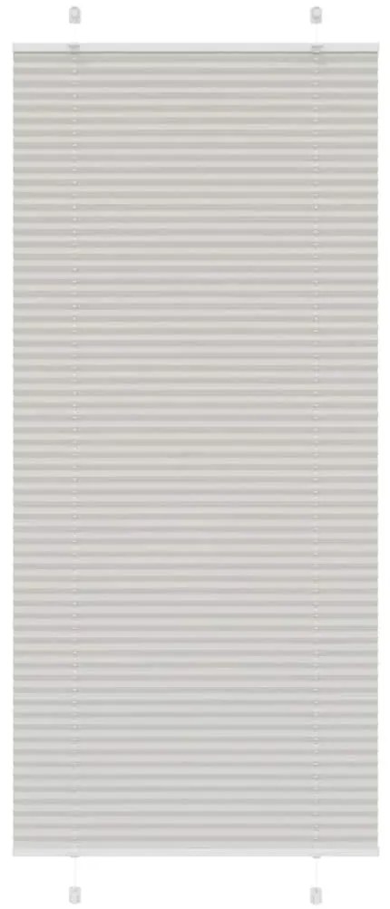 pliszírozott redőny világosszürke 85x200 cm szövetszélesség