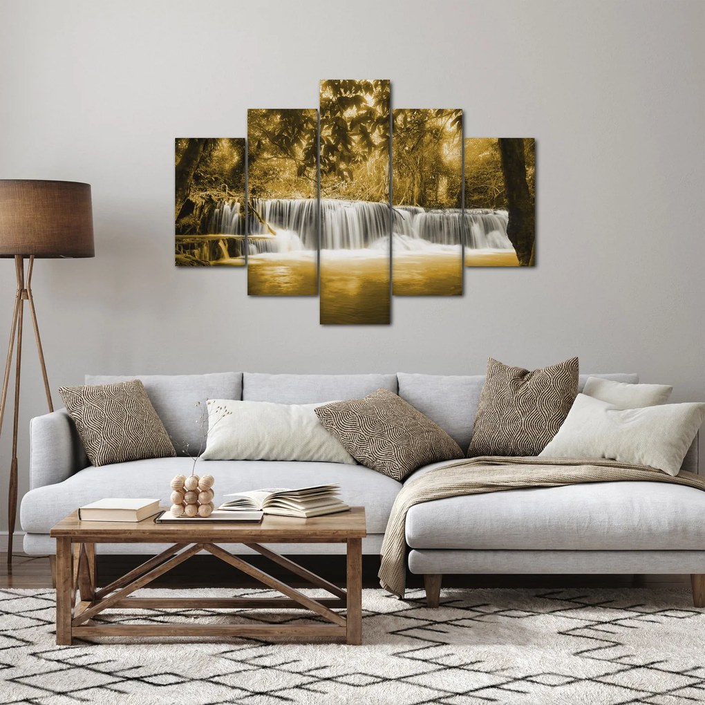 Kép - Vízesés, vintage (150x105 cm)