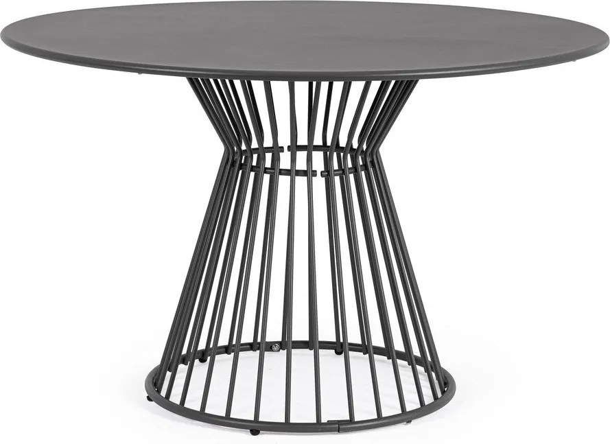 Acél kerek kerti étkezőasztal ø 120 cm Austin – Bizzotto