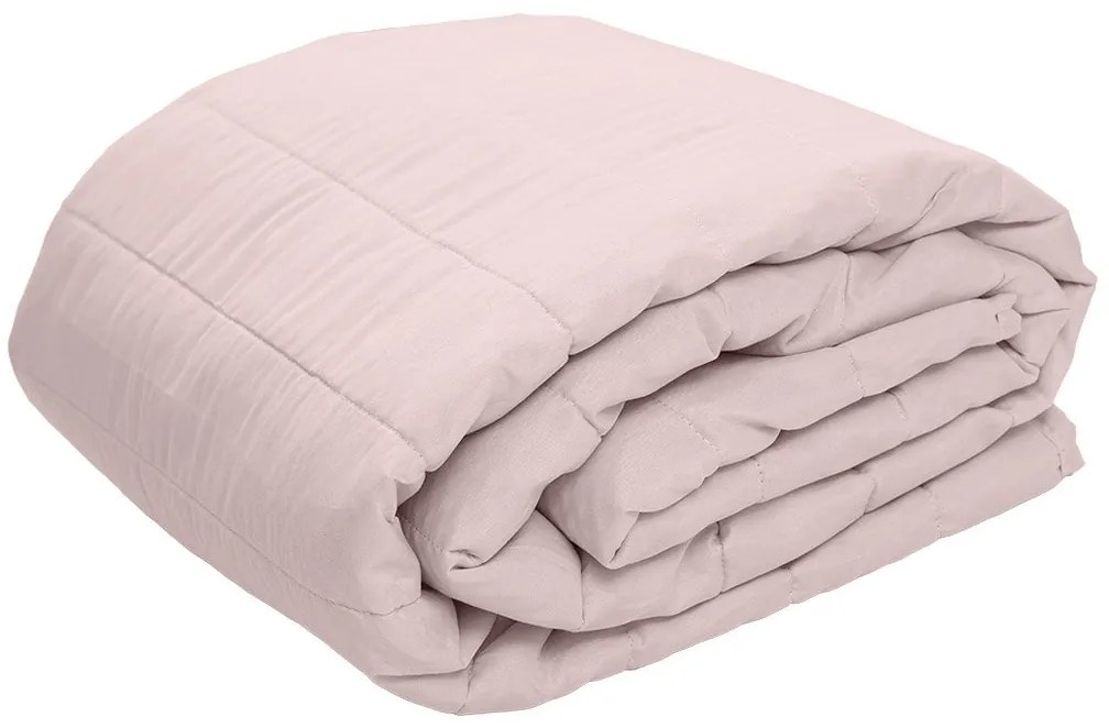 SUMMER nyári steppelt paplan 140x200 cm párnahuzattal 70x90 cm, púderrózsaszín