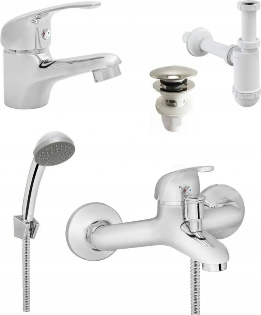 Mitris mosdó kád csaptelep szett króm