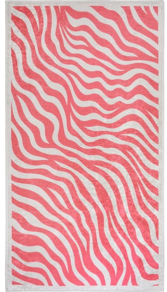 Rózsaszín mosható futószőnyeg 80x200 cm Red Zebra – Vitaus