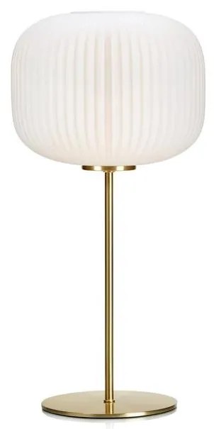 Markslöjd 107819 - Asztali lámpa SOBER 1xE27/60W/230V fehér/sárgaréz