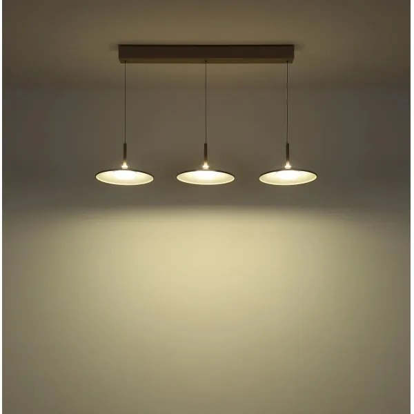 Globo 15635SA-3H - LED függeszték kábellel LAMPONE LED/24W/230V 4000K bézs