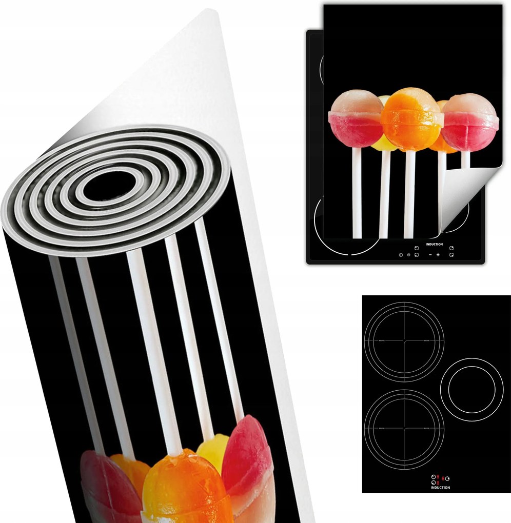 Tűzhelyvédő Szőnyeg Asztali Dekoráció 40x52 fekete nyalóka