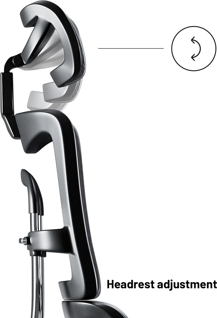 Ergonomikus irodai szék lábtartóval Normal Size, fekete: Diablo V-Master