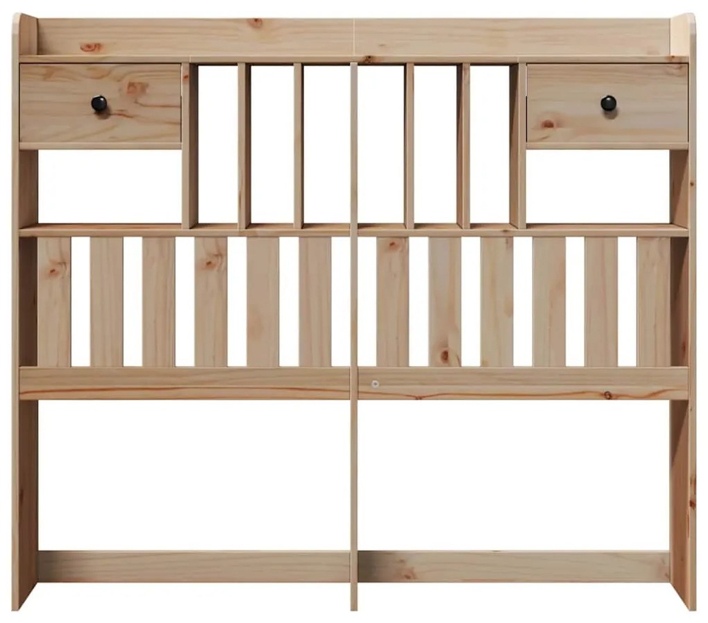 tömör fenyőfa fejtámla tárolóval 135 cm