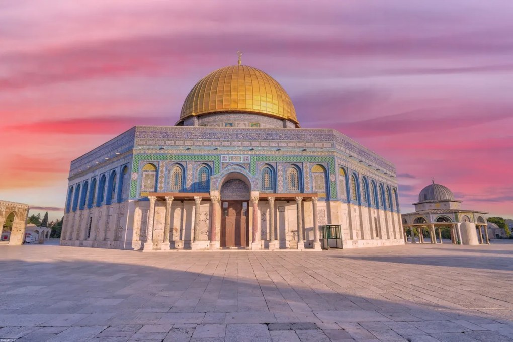 Poszter 60x40cm Al-Aksza mecset 3, Assaf Frank