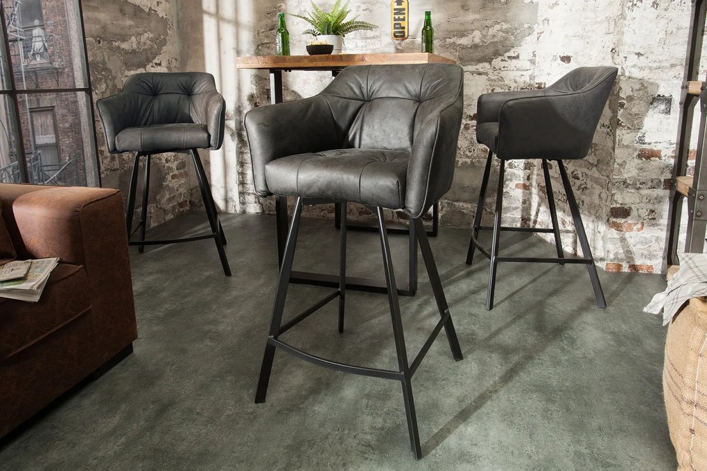 BERNARD design bárszék - antik szürke