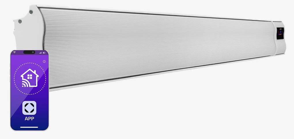 Blumfeldt Cosmic Beam Smart 30, infravörös hősugárzó, 3000 W, vezérlés applikáción keresztül, fehér