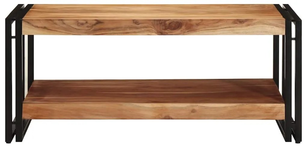 Tömör akácfa dohányzóasztal 90x50x38 cm