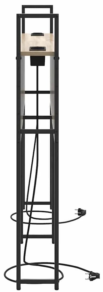 Tárolós Fejtámla Töltő Állomással sonoma tölgy 150 cm Faanyag