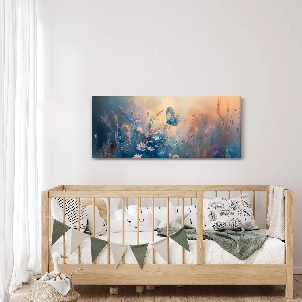 Kép - Rét pillangóval (120x50 cm)