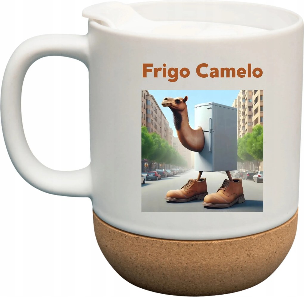 Bögre Fehér Parafa Viral Italian Brainrot Mem Tiktok Frigo Camelo