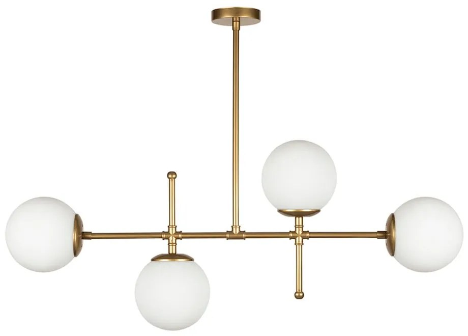 Kruva aranyszínű függőlámpa, magasság 57 cm - Squid Lighting