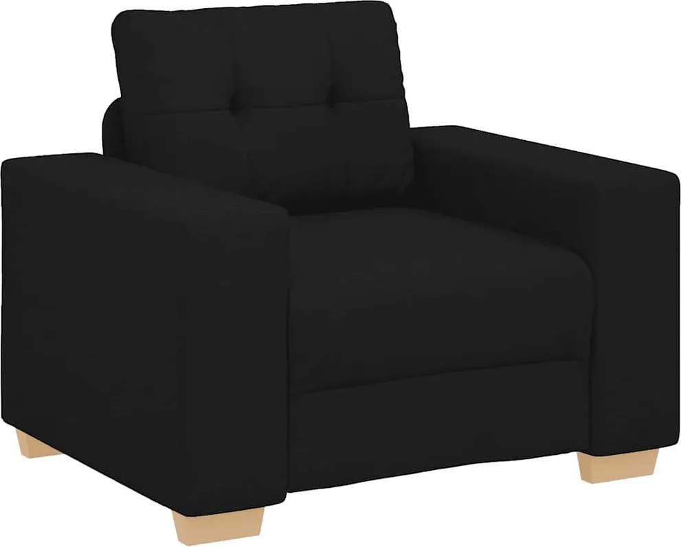 vidaXL fekete szövet kanapéfotel 100x78x80 cm