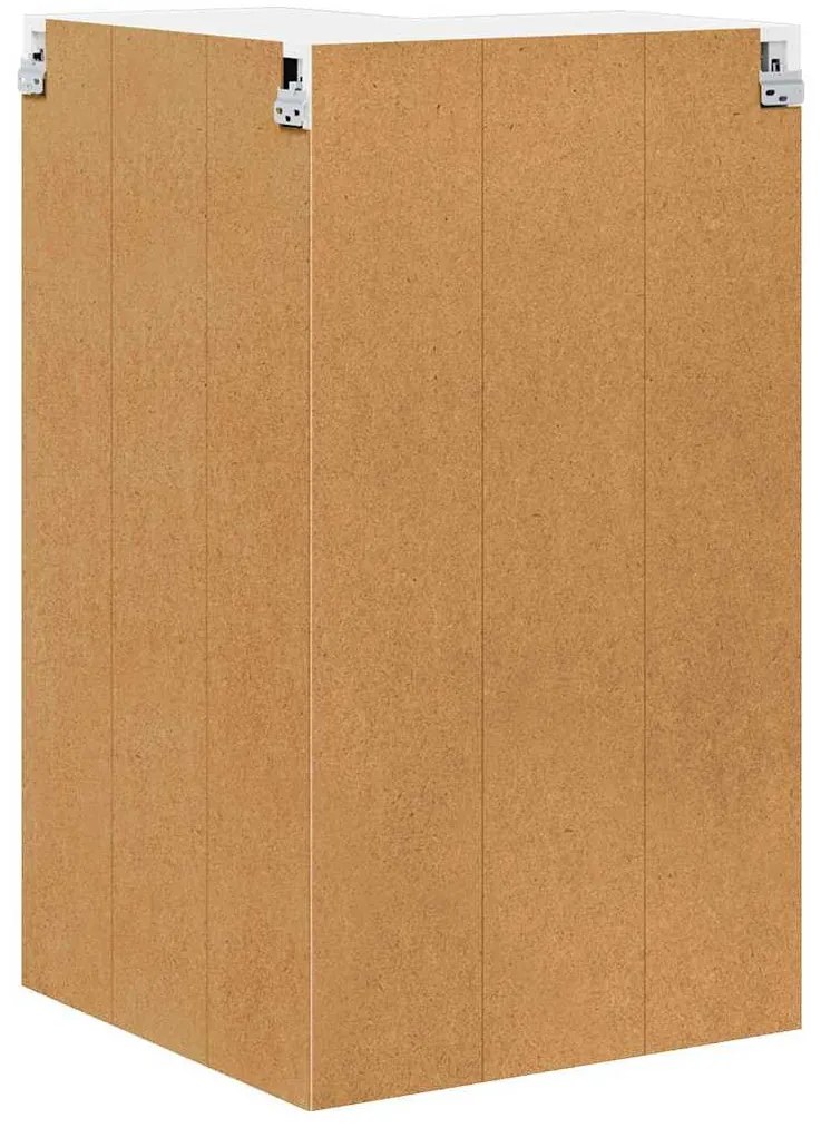 Fali konyhaszekrény Magas Fényű Fehér 57 x 57 x 100 cm Faanyag