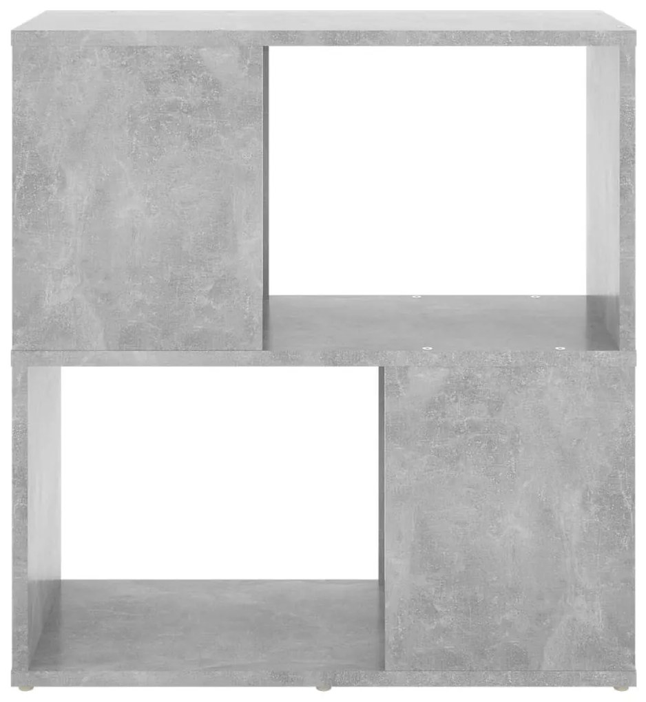 betonszürke szerelt fa könyvszekrény 60 x 24 x 63 cm