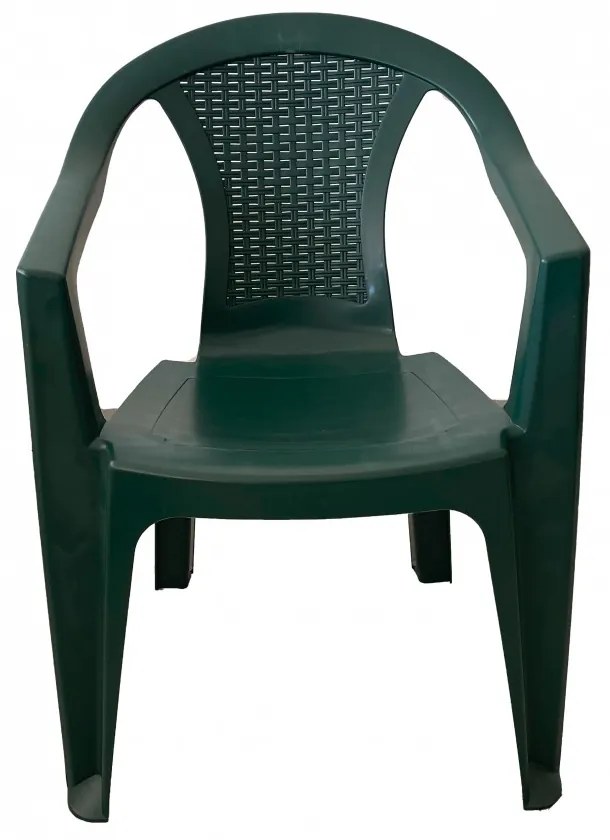 Santorini II. New 4 személyes kerti bútor szett, zöld asztallal, 4 db Palermo zöld székkel