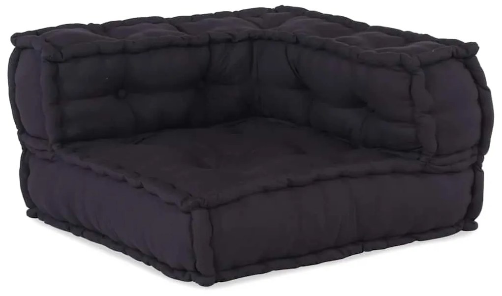 antracit szövet moduláris puff 70x70x54