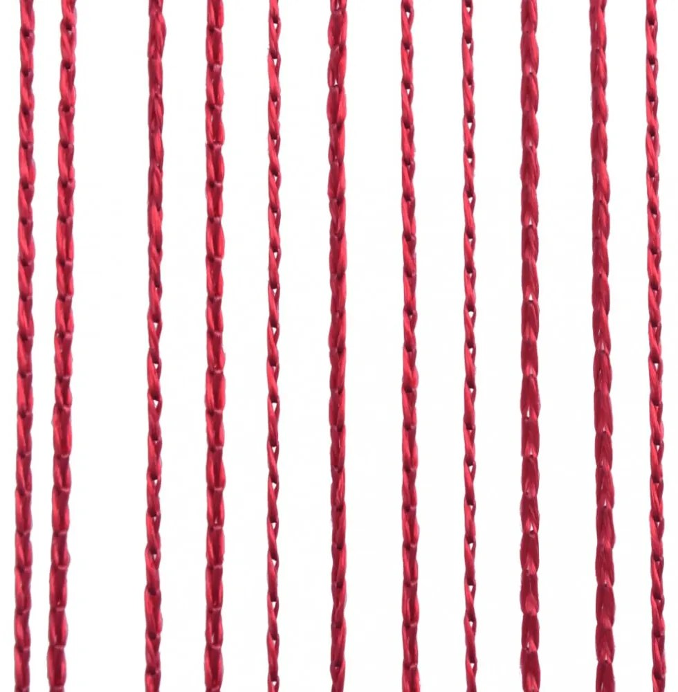 2 db burgundi vörös zsinórfüggöny 100 x 250 cm