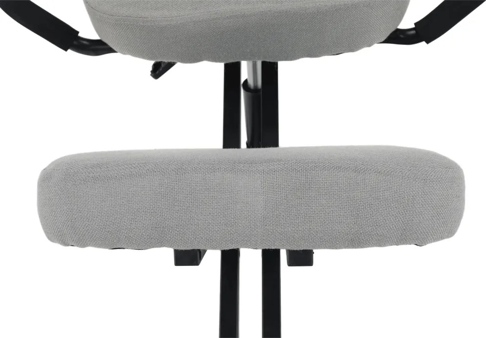 Ergonómikus térdeplőülés, szürkésbarna Taupe/fekete, RUFUS