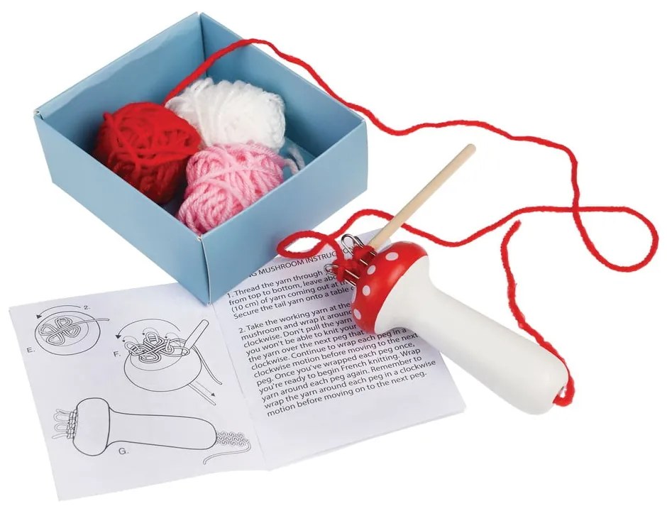 Kreatív készlet Knitting Kit Mushroom – Rex London