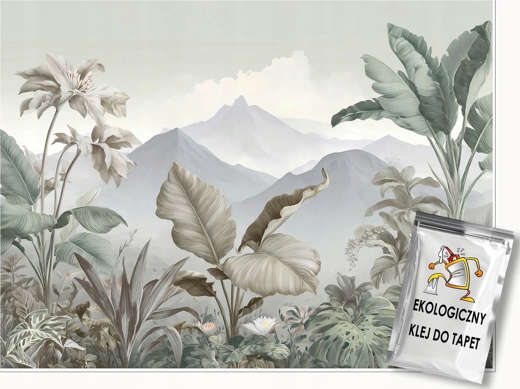 Fotótapéta Hegyek Dzsungel Természet Hálószoba Nappali Tapéta Flizelina 400x280