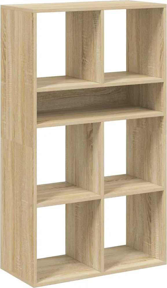 vidaXL könyvszekrény sonoma színű 66x31x112 cm szerelt fa