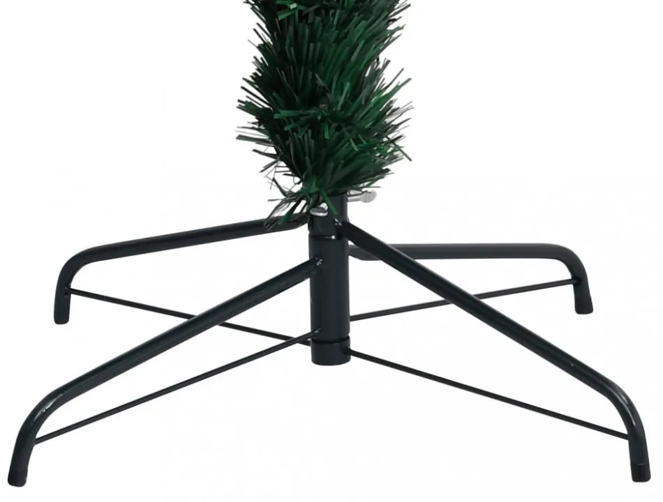 zöld száloptikás műkarácsonyfa állvánnyal 120 cm